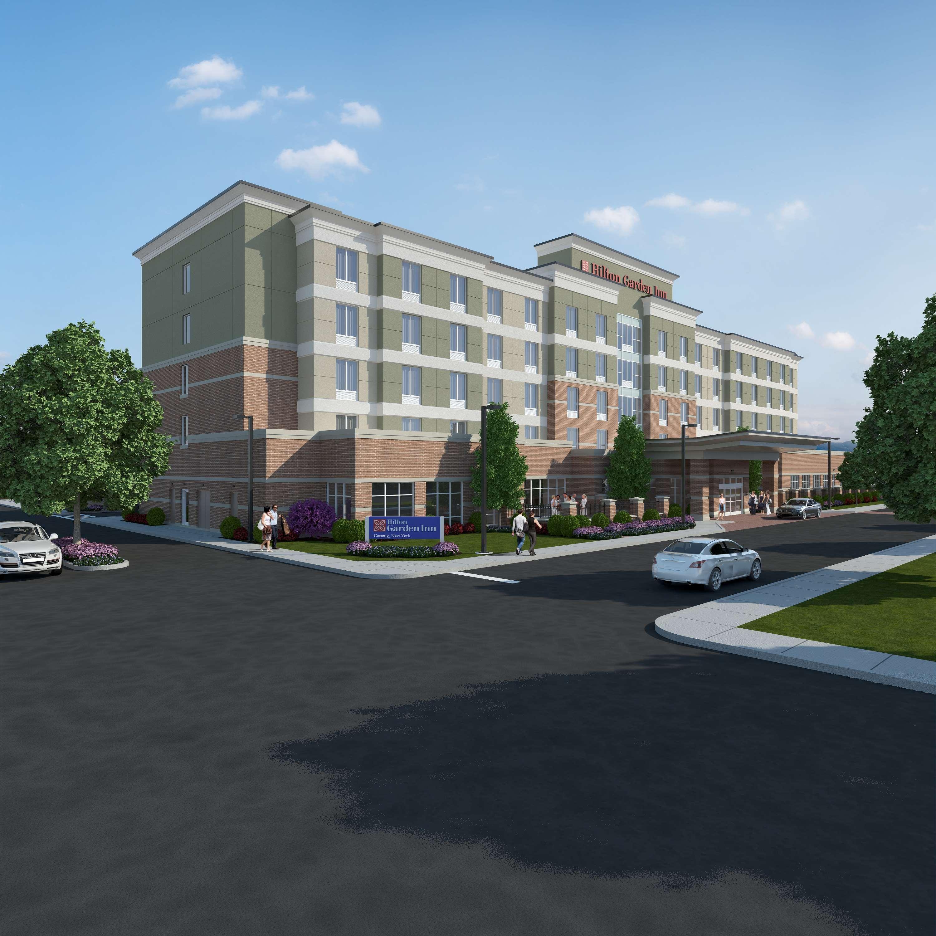 Hilton Garden Inn Corning Downtown Exterior foto